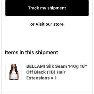 BELLAMI Silk Seam 140g 16'' Off Black Hair Extensions